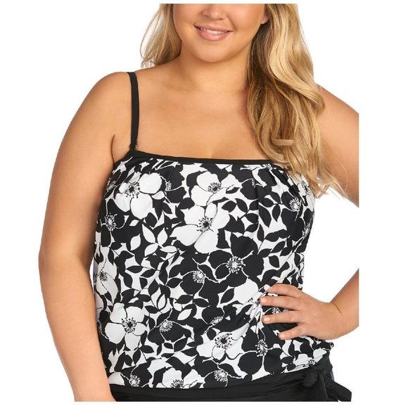 Island Escape Underwire Tankini Swim Top - Picture 2 of 10